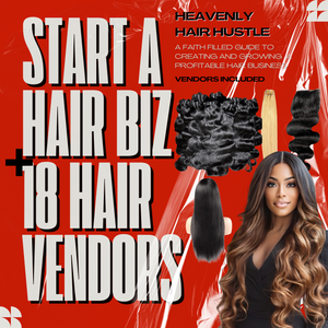 Heavenly Hair Hustle: Start Your Hair Business Workbook + Verified Vendor List + Coaching Session - BombDotComHair