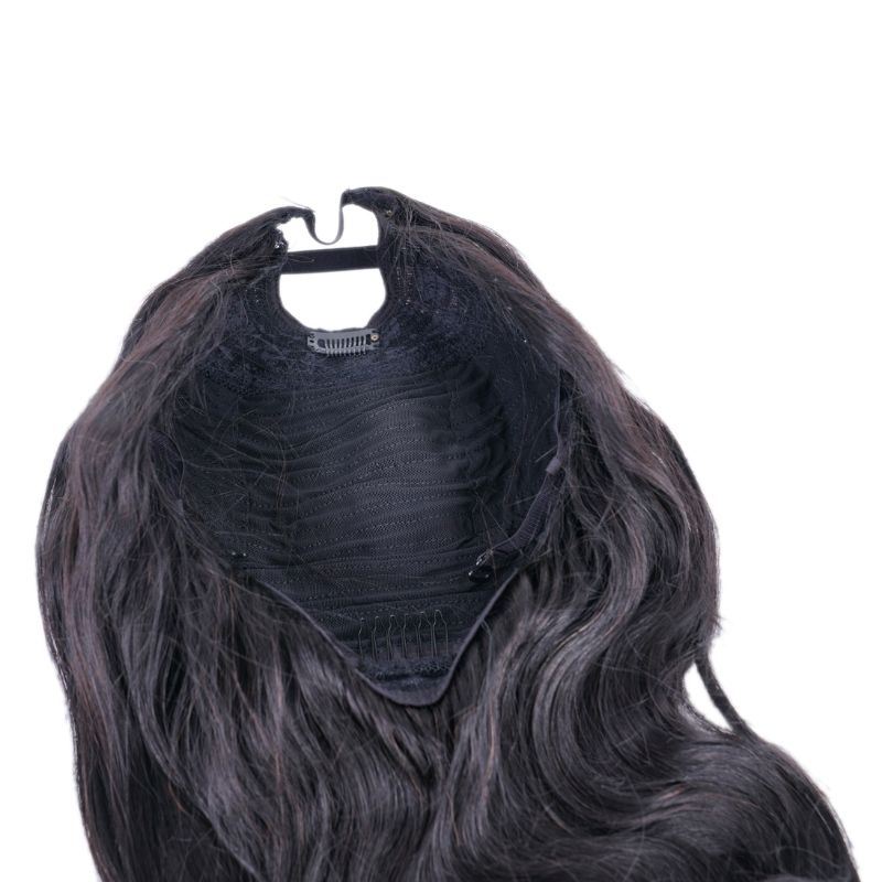 Enjoy a comfortable and secure fit with the breathable cap and adjustable straps of this U part wig.