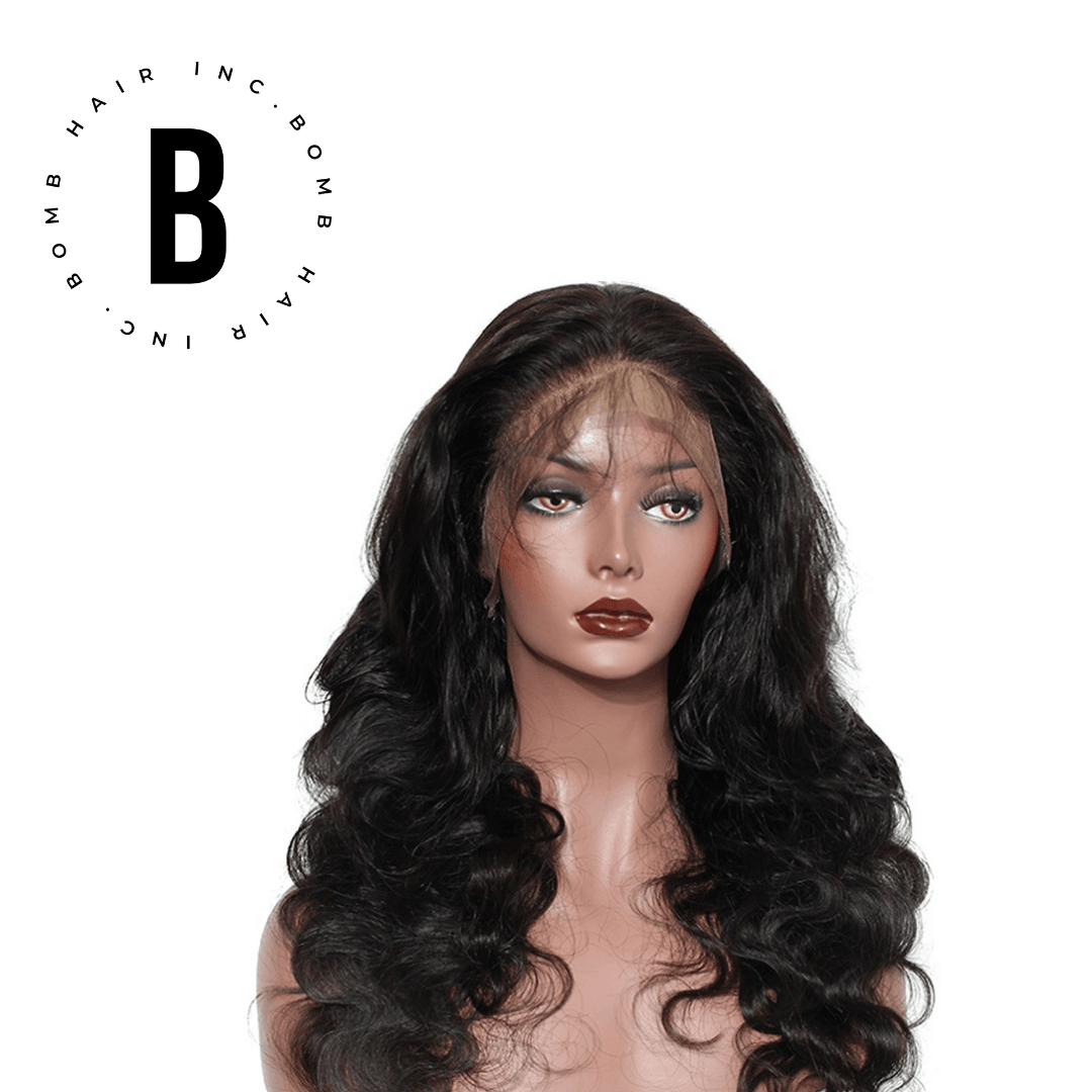 HD lace wig with baby hairs: A wig with a front lace panel that has been pre-plucked and features "baby hairs" for an even more natural look.